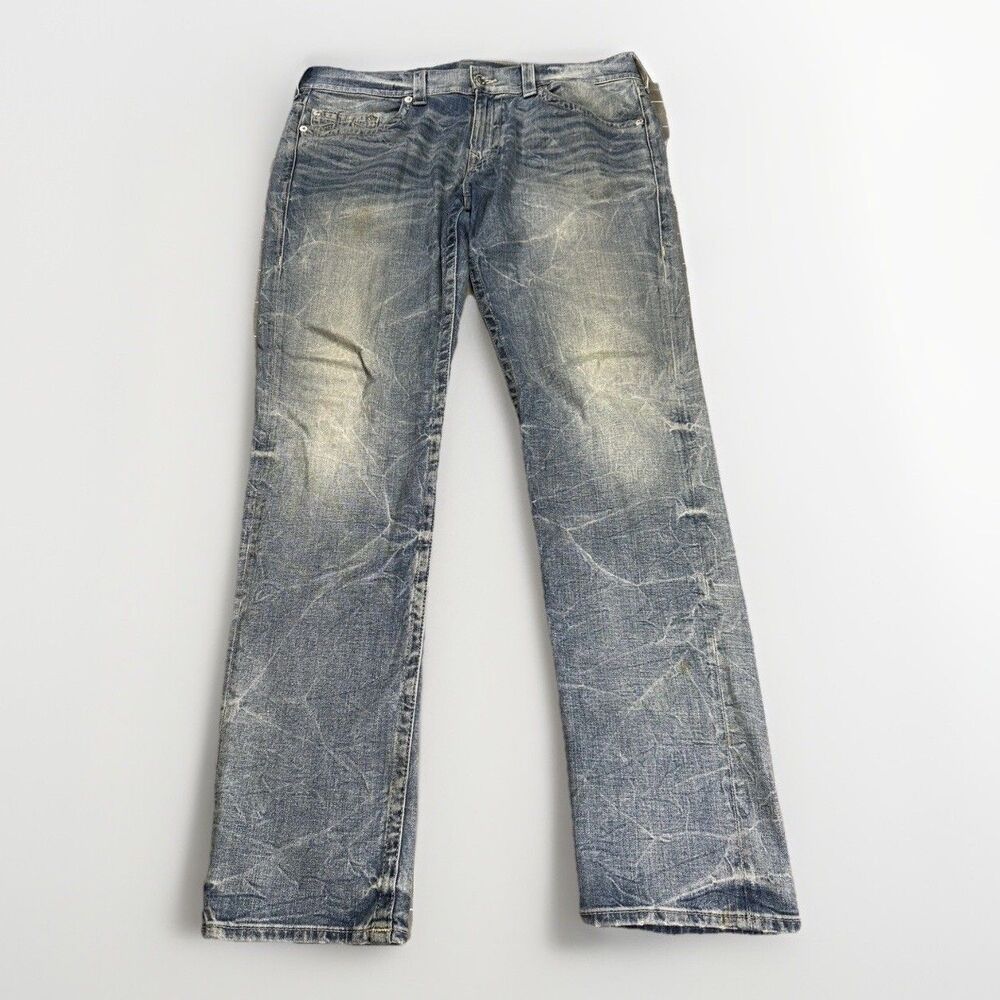 True Religion Men’s Skinny EW SN Jeans Size 38 – Light Wash Vintage Look